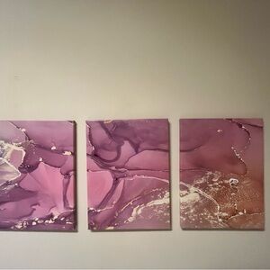 Abstract Purple Canvas Art Set